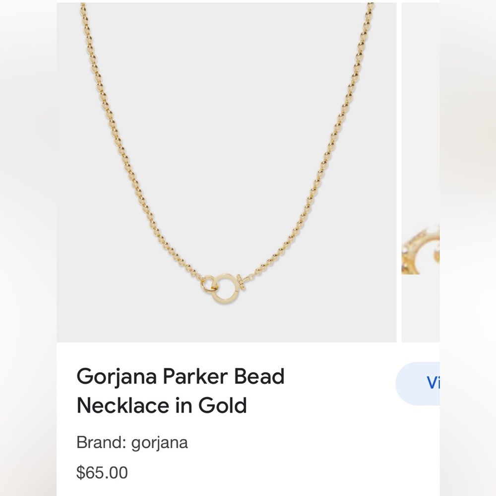 Gorjana Parker Beaded Necklace. Necklace, never worn. 16-17” long.
